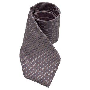 IKE‎ BEHAR Men’s Textured Lavender Silk Tie Tonal Square Weave